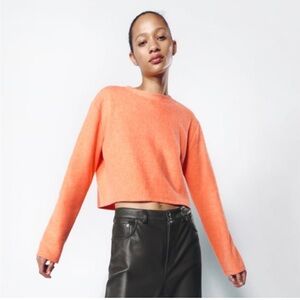 Zara Soft Feel Cropped Sweater - Size S